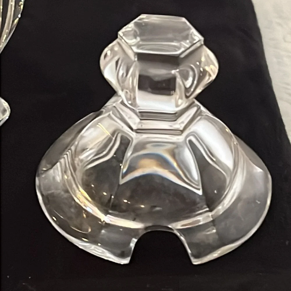 Baccarat crystal jam jar lid & spoon